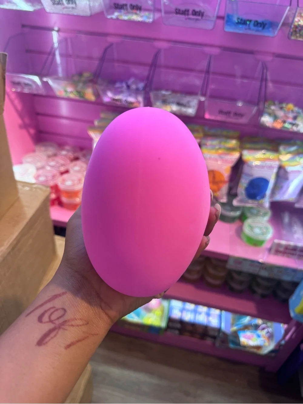 JUMBO You're Okay Pink Heart SQUISHY Ball